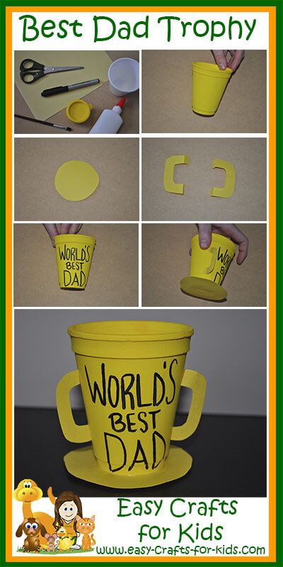 Father'S Day Craft Ideas For Preschoolers
 Fathers Day Crafts for Toddlers Homemade Trophy for the