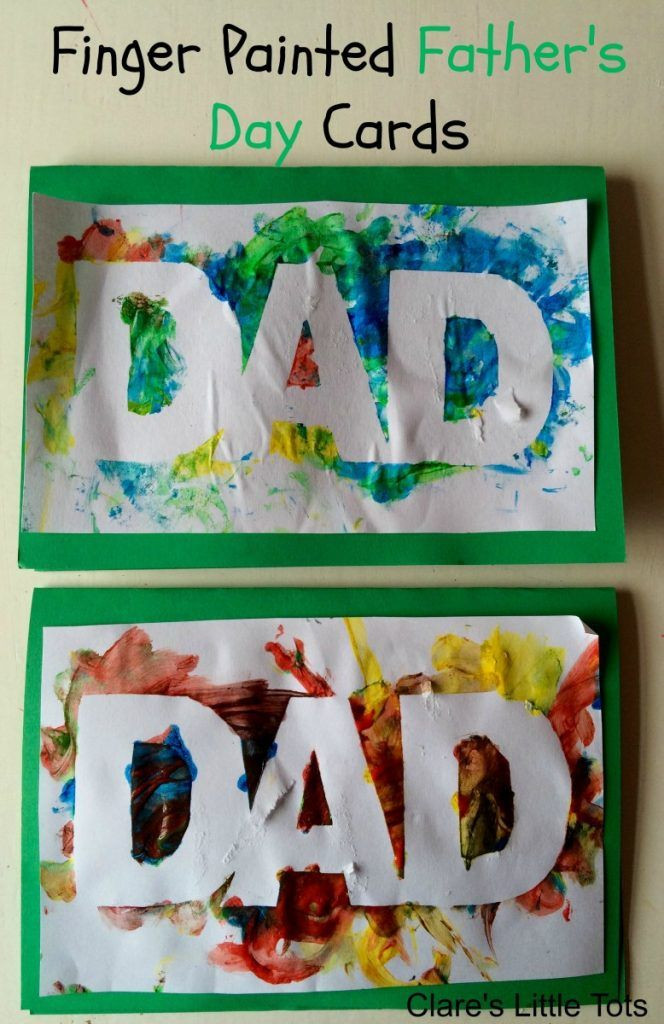 Father'S Day Gift Ideas From Baby
 Finger Painted Father s Day Card