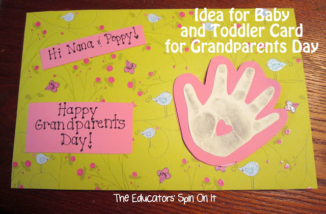 Father'S Day Gift Ideas From Grandkids
 Handprint Card The Educators Spin It