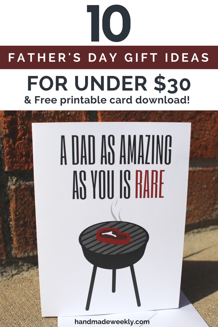 Father'S Day Grilling Gift Ideas
 Father s Day Gift Ideas & Free Printable Card Handmade