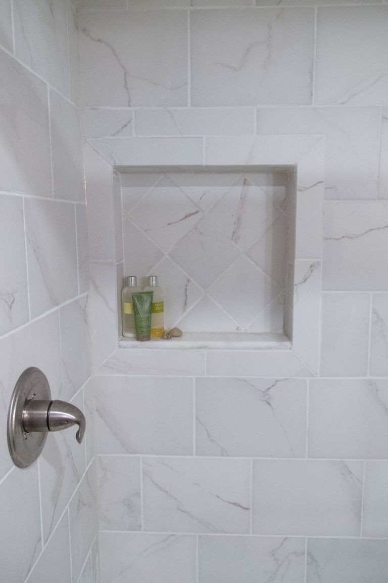Faux Marble Tile Bathroom
 Basement Bathroom Addition