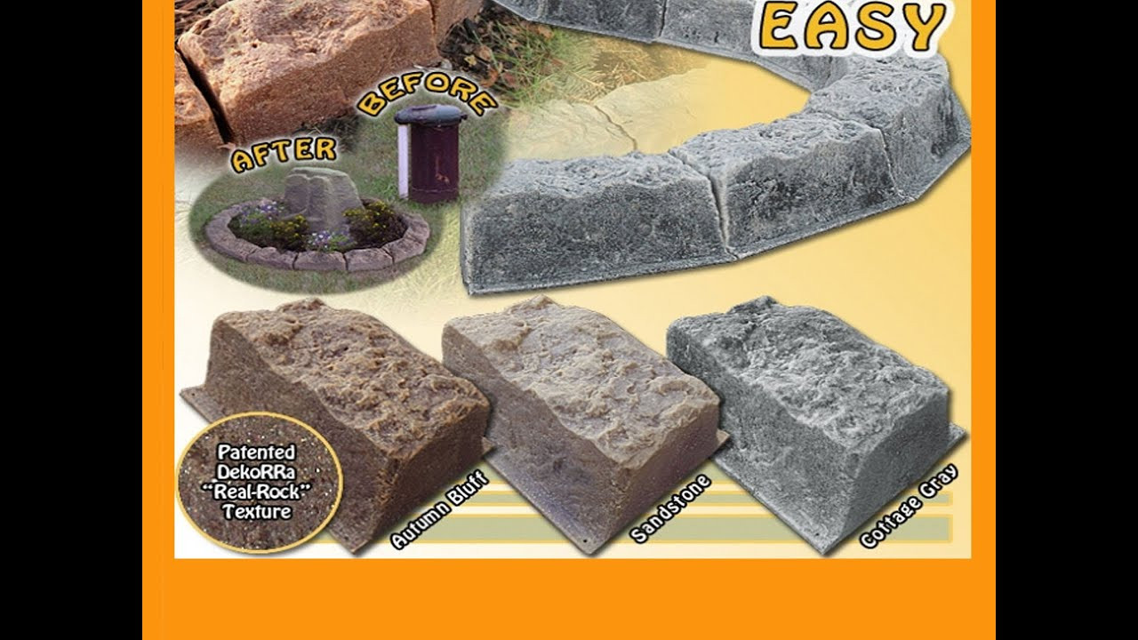 Faux Stone Landscape Edging
 Fast & Easy Faux Rock Edging Realistic Fake Stone Border