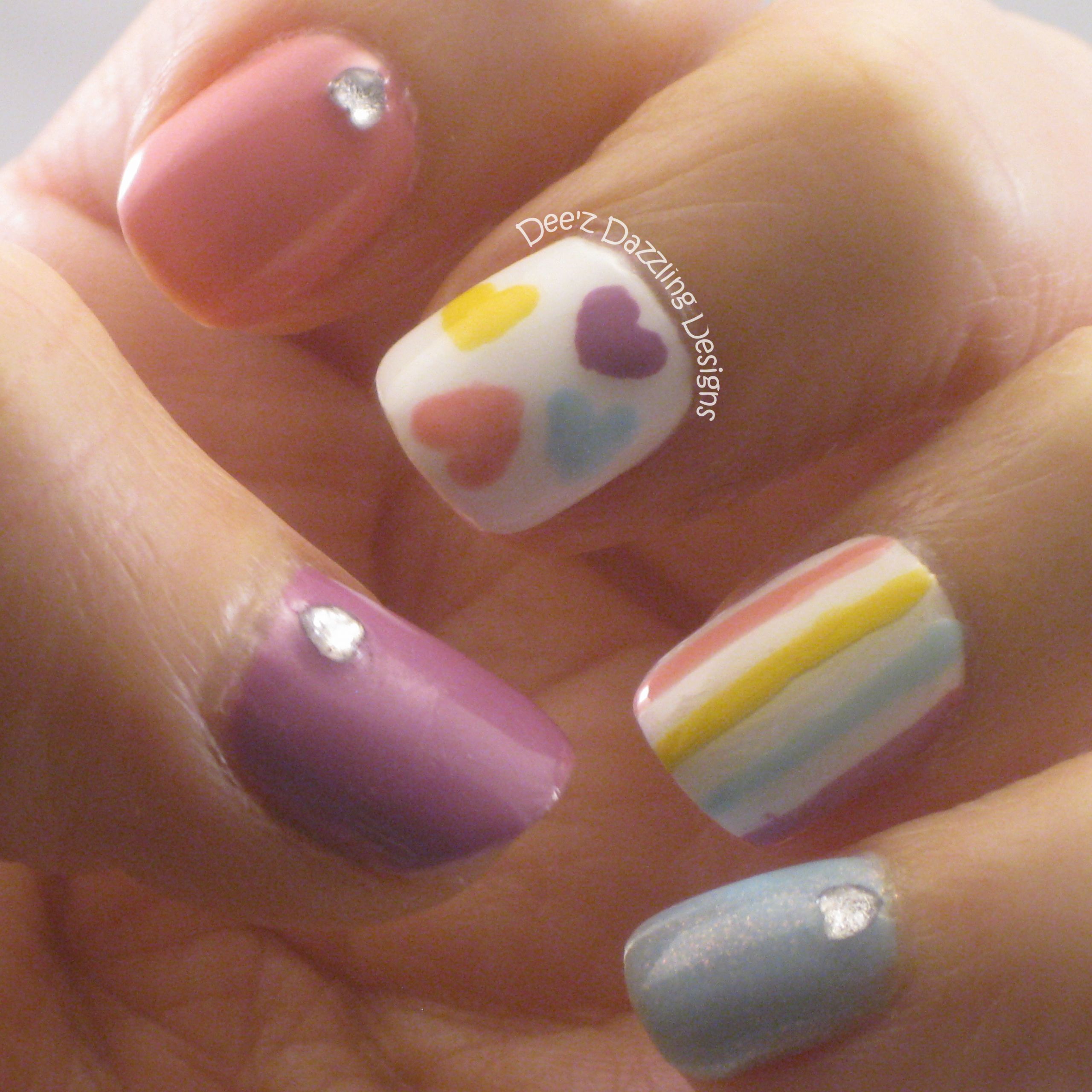 February Nail Designs
 February Nail Art Challenge Pastel – Dee s Dabblings