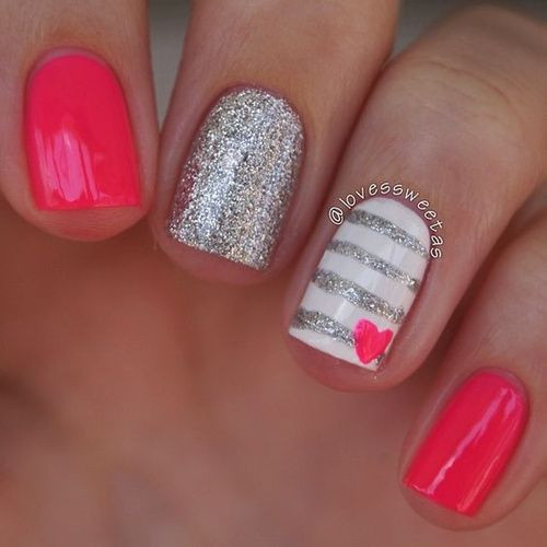 February Nail Ideas
 58 best Valentine s Day Nails 2018
