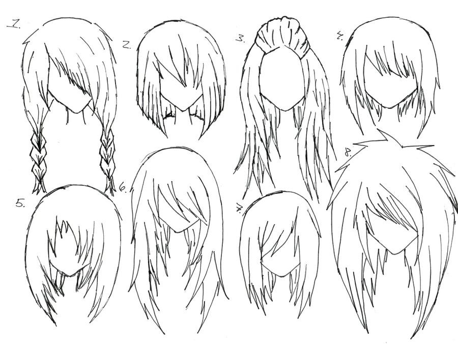 Female Anime Hairstyles
 Reference List by AyameTakame on DeviantArt