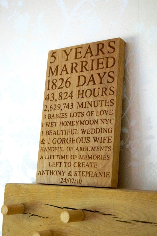 Fifth Anniversary Gift Ideas For Him
 5th Wedding Anniversary Gift Ideas for Him