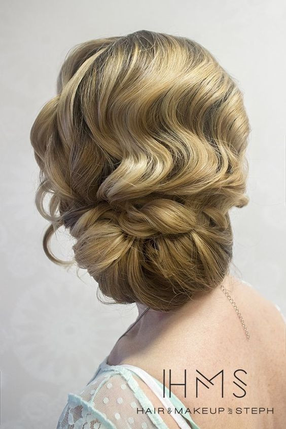Finger Wave Wedding Hairstyles
 love the finger wave effect of this romantic wedding updo