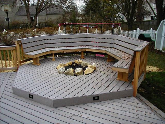 Fire Pit For Wood Deck
 Outdoor fire pit wood deck