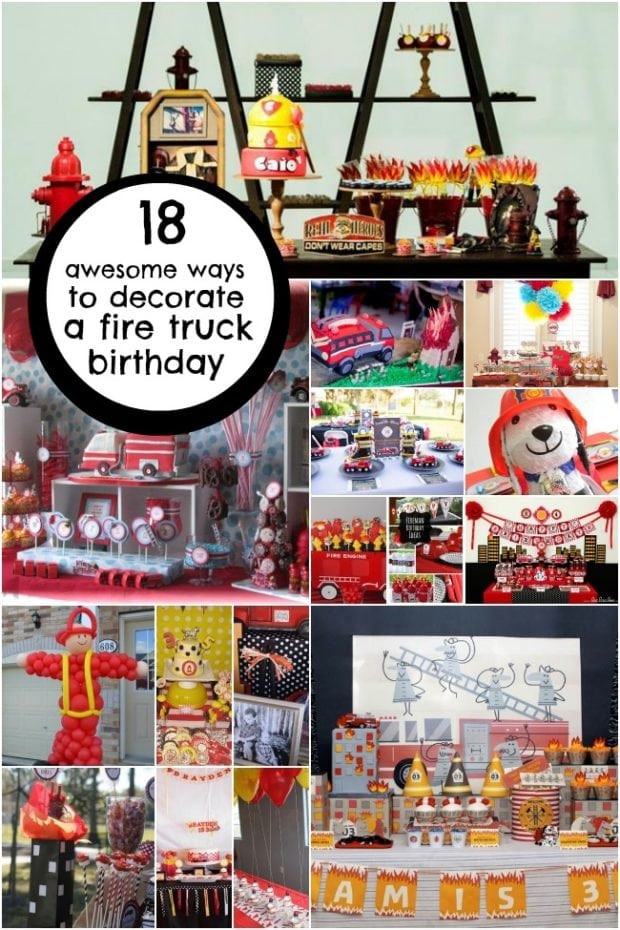 Fire Truck Birthday Party Supplies
 A Two Alarm Fireman Birthday Party Spaceships and Laser