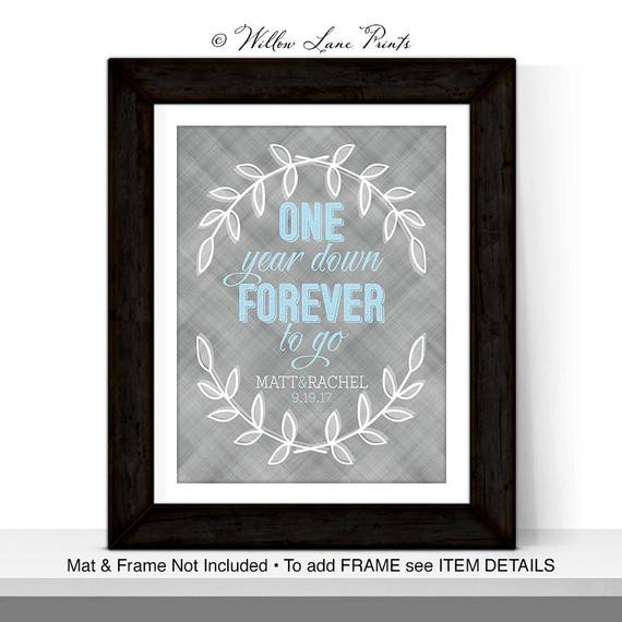 First Anniversary Gift Ideas For Couple
 First Anniversary Gift for Husband Wife Couple e Year Down