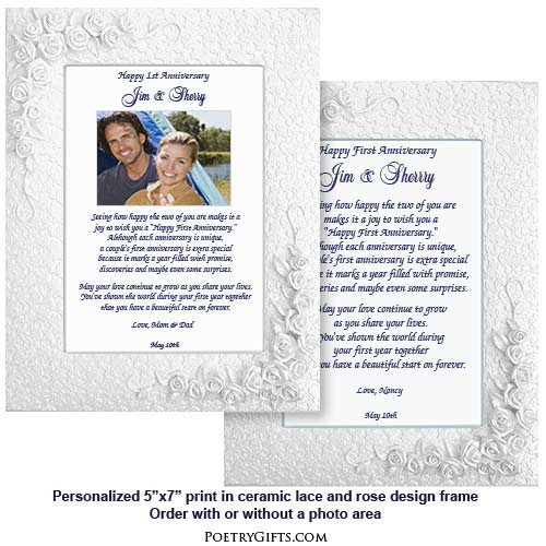 First Anniversary Gift Ideas For Couple
 First Anniversary Gift for the Couple