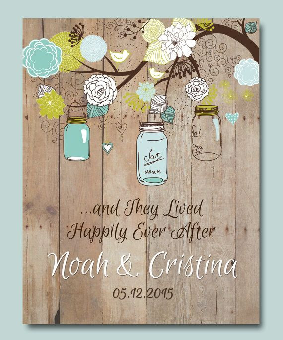 First Anniversary Gift Ideas For Couple
 1st Anniversary Gift Personalized Wedding t Mason Jar