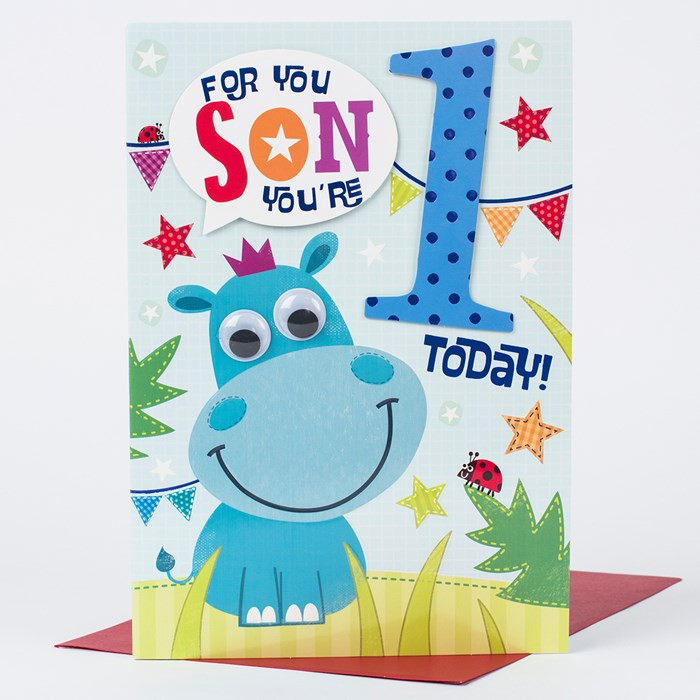 First Birthday Card
 1st Birthday Card Special Son