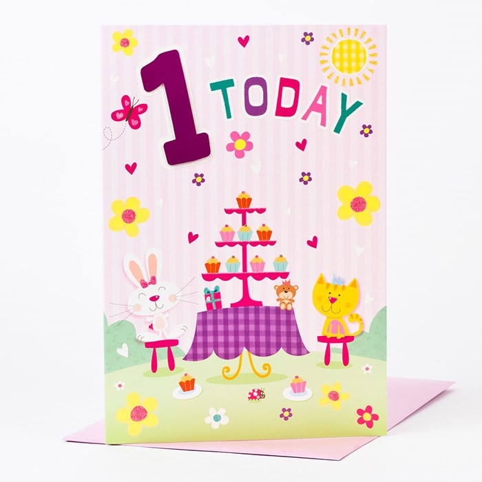 First Birthday Card
 Giant 1st Birthday Card 1 Today ly 99p