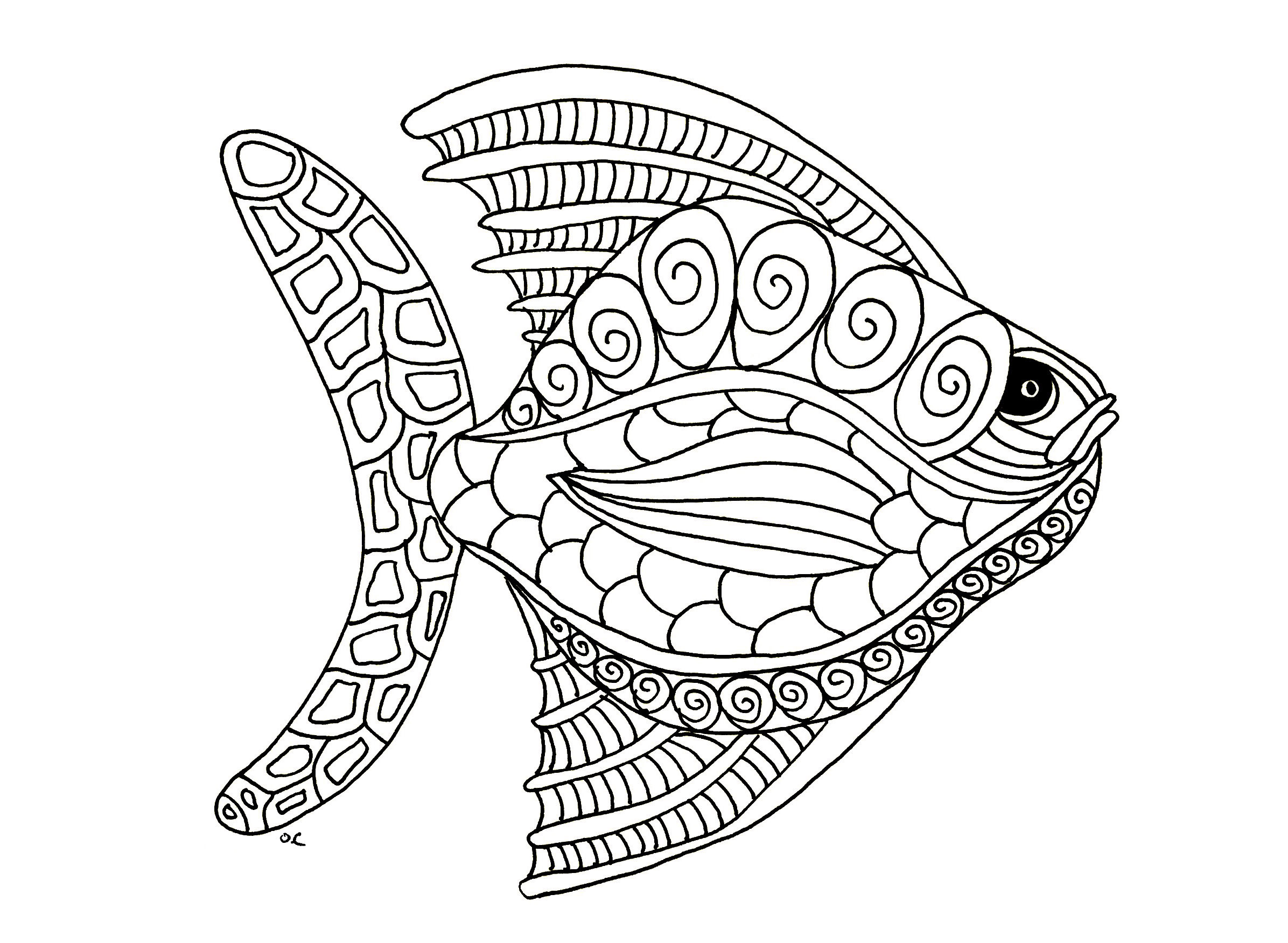 Fish Adult Coloring Pages
 Adult Coloring Pages Animals Best Coloring Pages For Kids