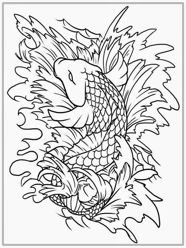 Fish Adult Coloring Pages
 Adult Free Fish Coloring Pages