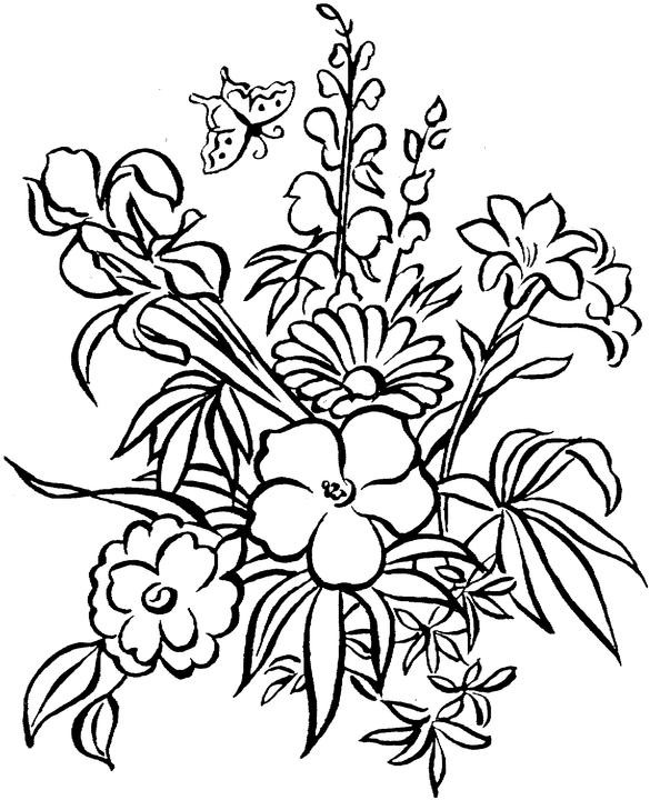 Floral Coloring Books For Adults
 Free Flower Coloring Pages For Adults Flower Coloring Page