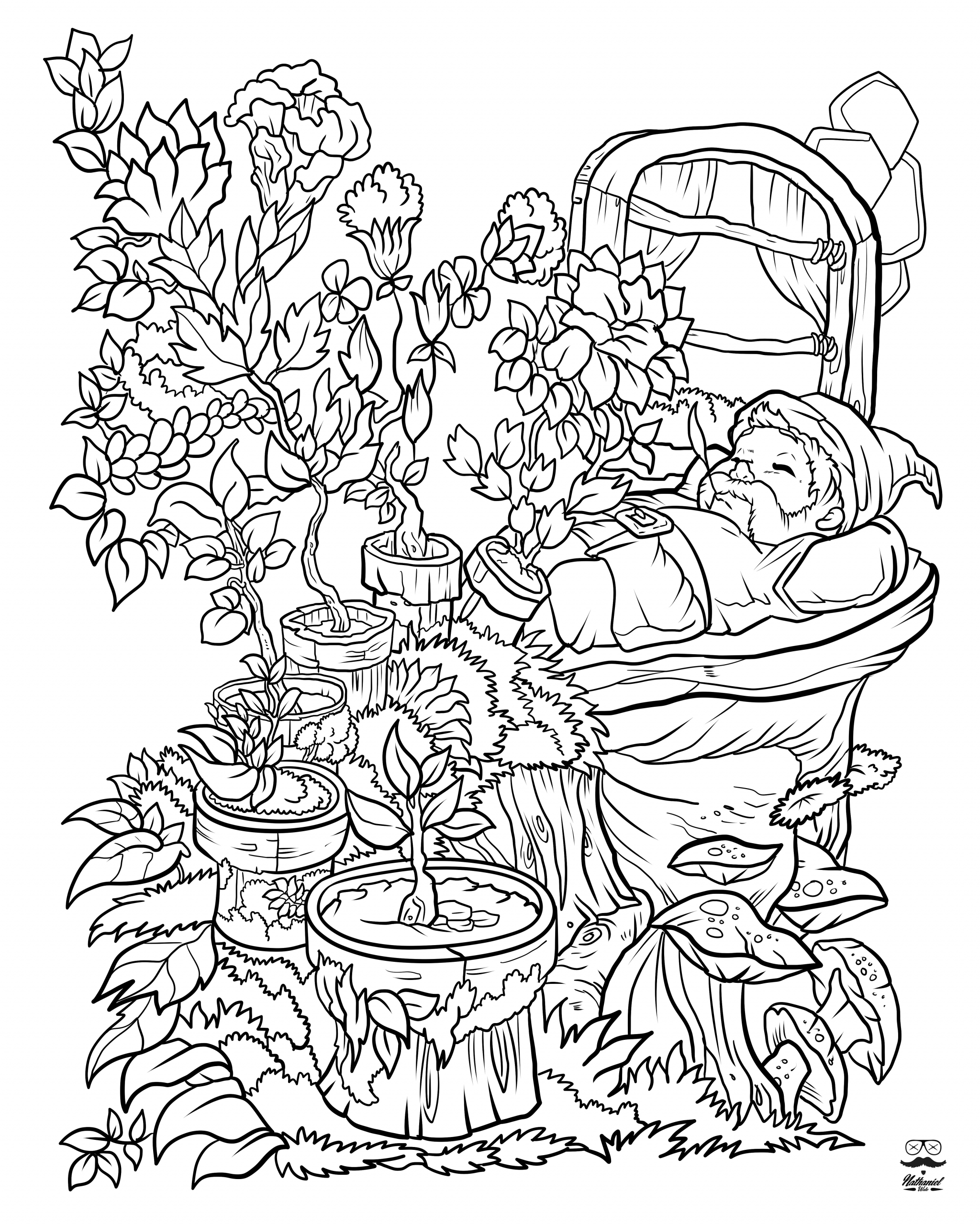 Floral Coloring Books For Adults
 Floral Fantasy Digital Version Adult Coloring Book