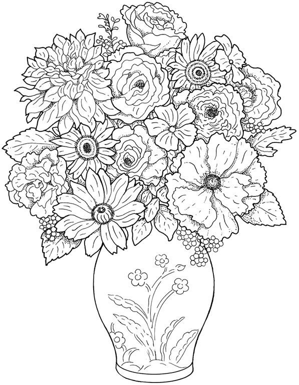 Floral Coloring Books For Adults
 Flower Coloring Pages for Adults Best Coloring Pages For