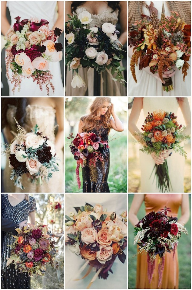 Flowers For Fall Weddings
 25 Stunningly Gorgeous Fall Bouquets for Autumn Brides