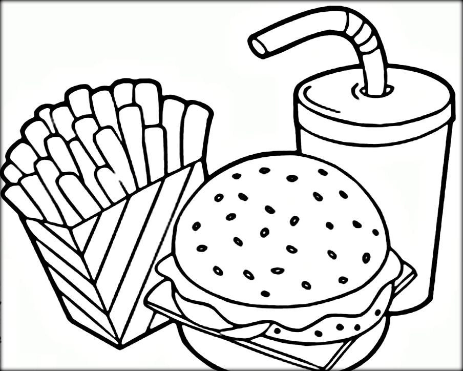 Food Coloring Pages For Kids
 Free Coloring Pages For Kids and Adults Printable Fast