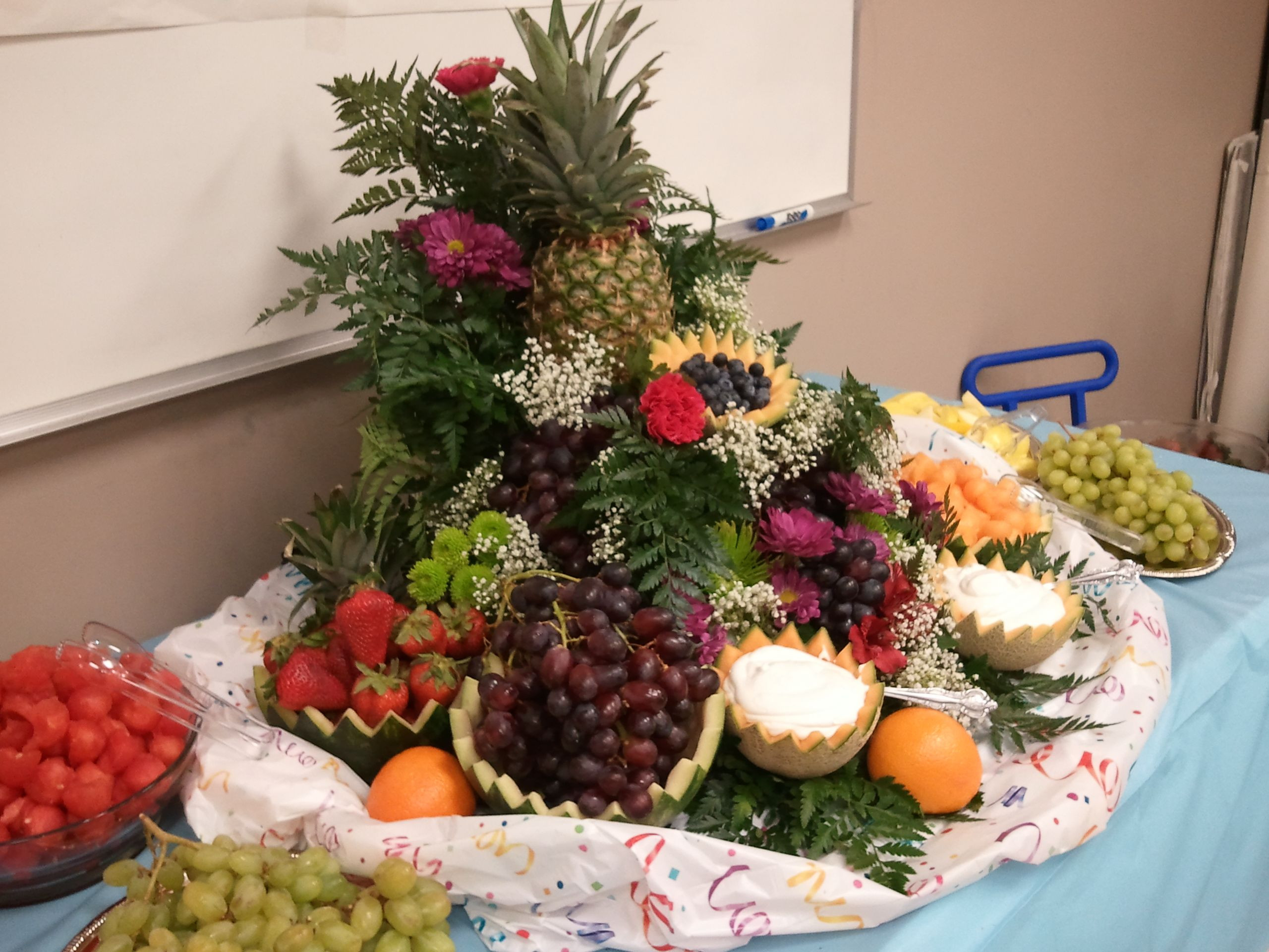 Food Ideas For Retirement Party
 My version of a fruit centerpiece made for a retirement
