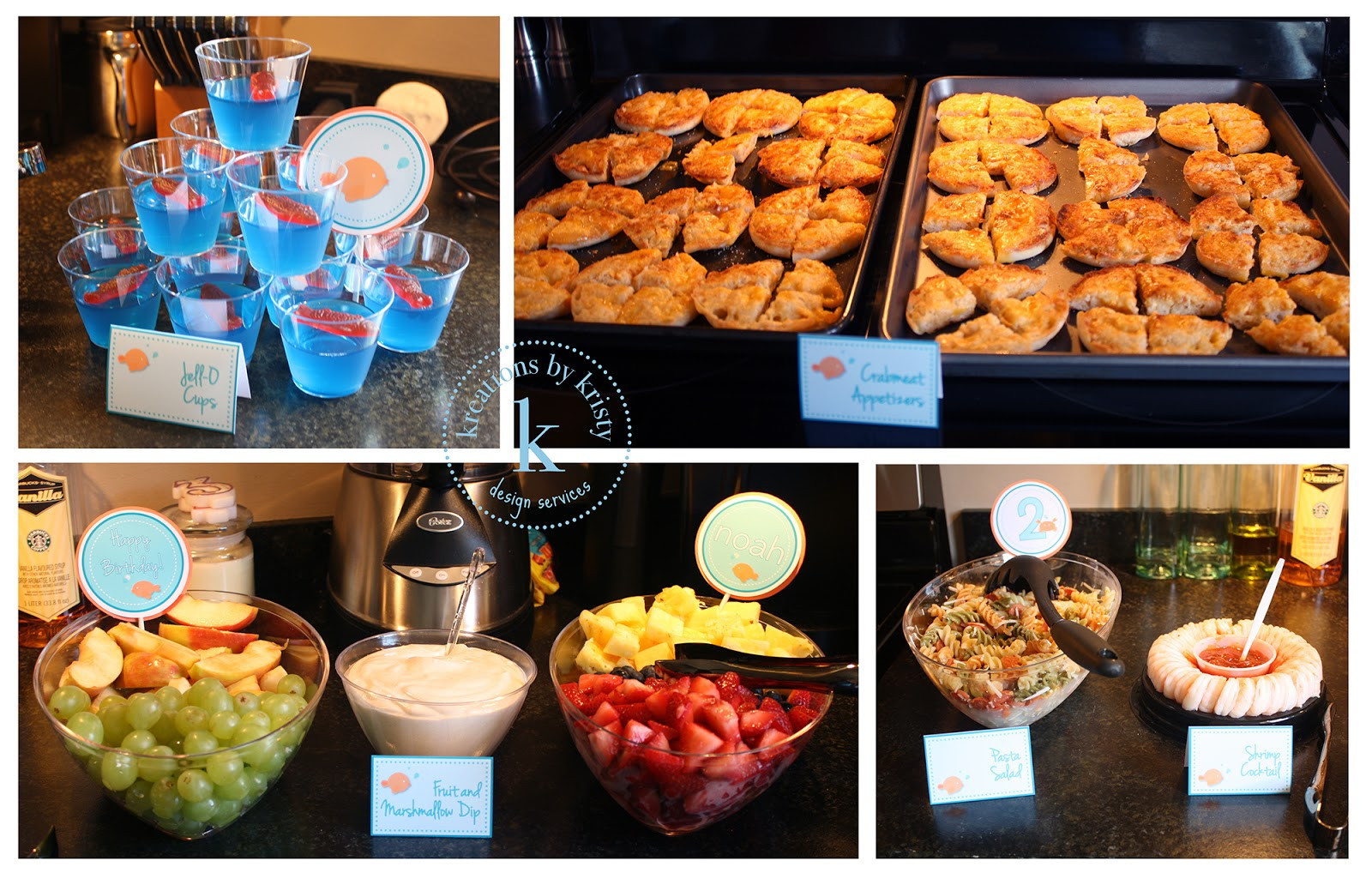 Food Ideas Party
 more than 9 to 5 life as "Mom" Noah s Fish Themed