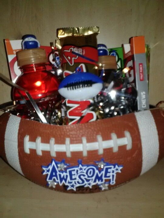 Football Gift Basket Ideas
 If u need any ideas for a football buddy here u go