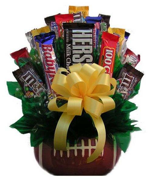 Football Gift Basket Ideas
 Football Candy Bouquet Gift Baskets by Occasion at
