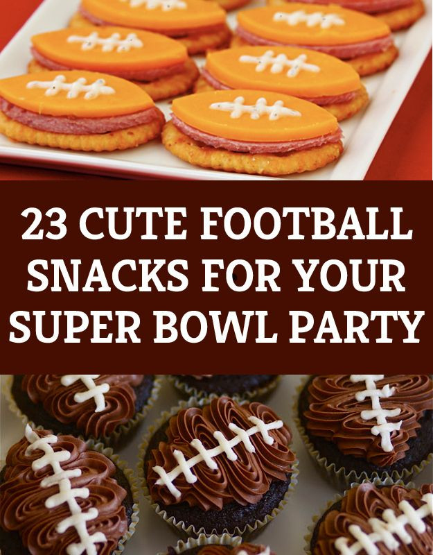 Football Party Food Ideas Pinterest
 23 Cute Football Snacks For Your Super Bowl Party
