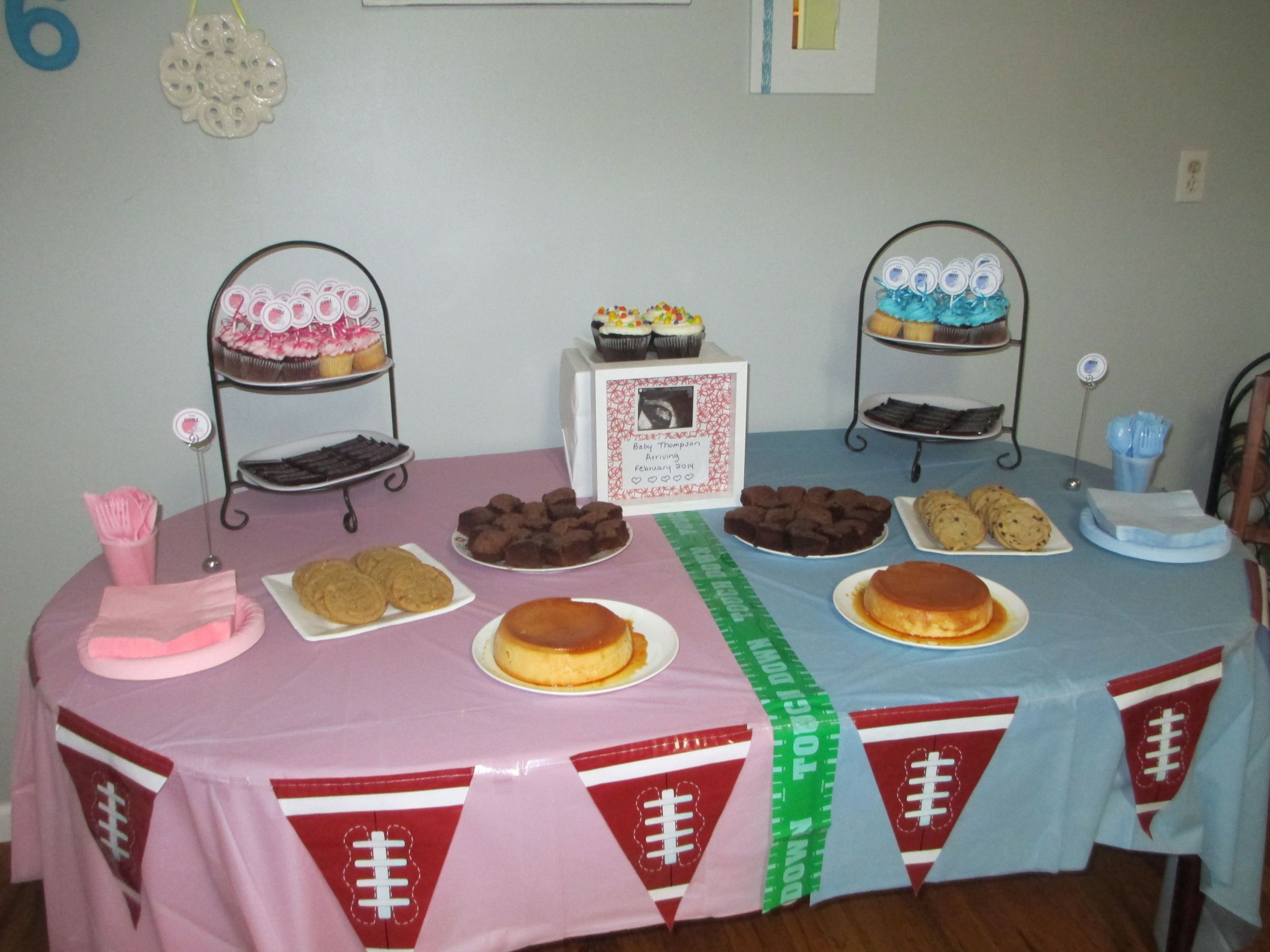 Football Themed Gender Reveal Party Ideas
 Football themed Gender Reveal Pink VS Blue
