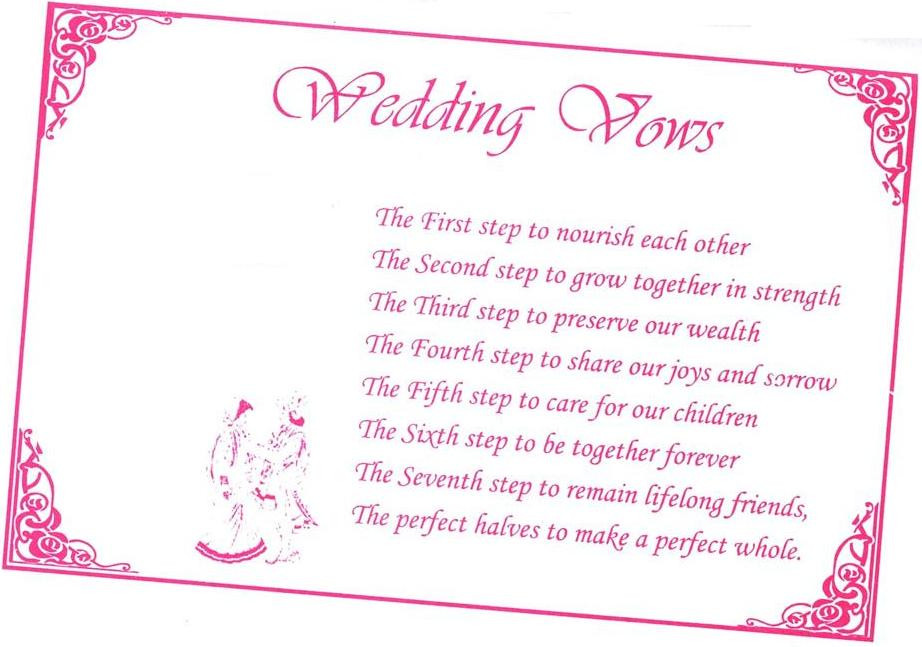 Forsaking All Others Wedding Vows
 Learn New Stuff