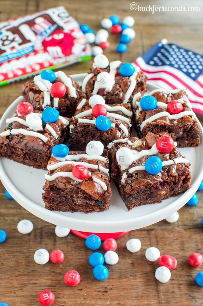 Fourth Of July Brownies
 Patriotic Marshmallow Crunch Brownies Back for Seconds
