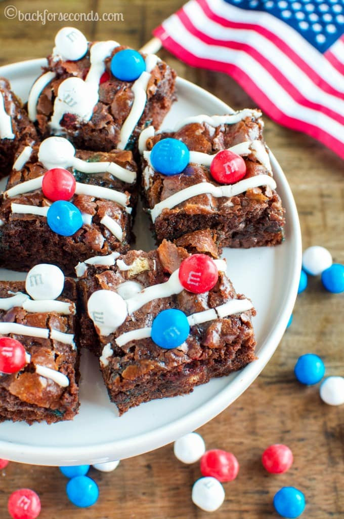 Fourth Of July Brownies
 Patriotic Marshmallow Crunch Brownies Back for Seconds