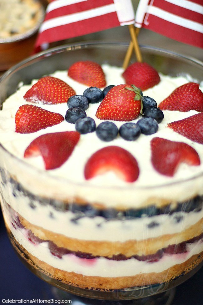 Fourth Of July Desserts Pinterest
 Red White And Blue Trifle for 4th of July Dessert