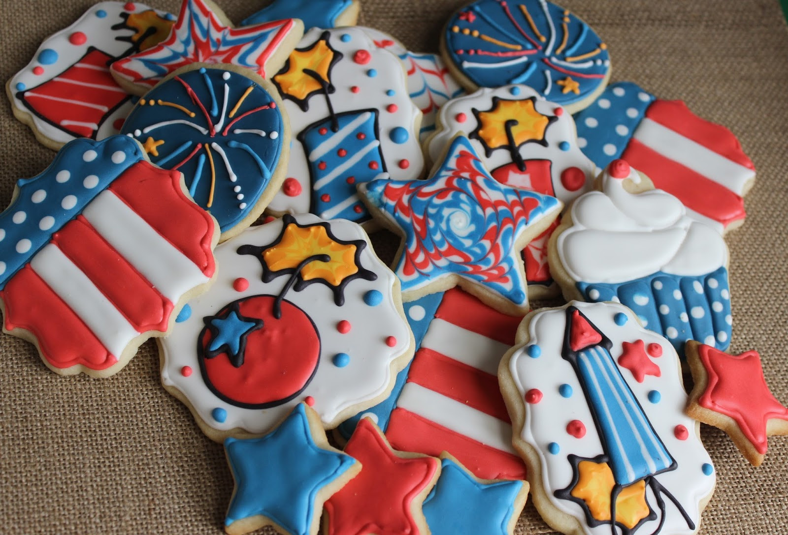 Fourth Of July Sugar Cookies
 Sugar Cookie Whimsy