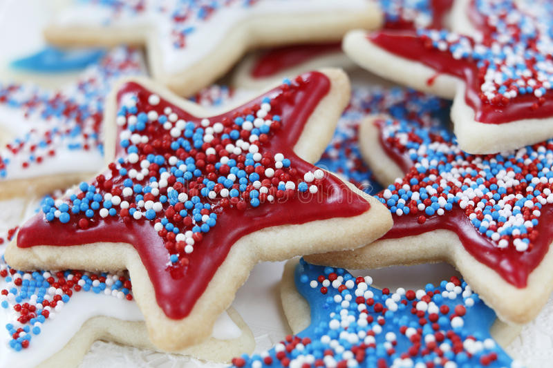Fourth Of July Sugar Cookies
 Sugar Cookies For 4th July Stock Image of
