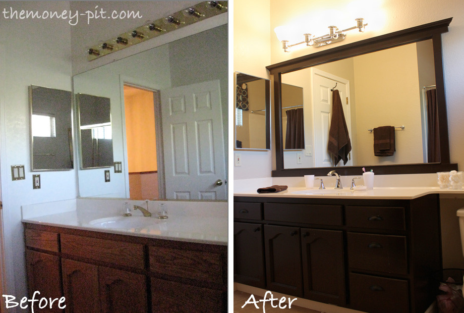 Frame A Bathroom Mirror
 There are a ton of tutorials out there on how to frame a