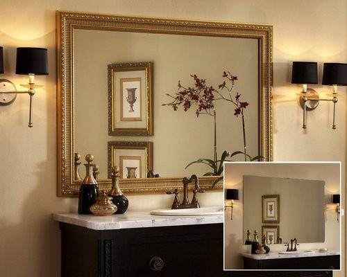 Framed Mirror In Bathroom
 Framed Bathroom Mirror Home Design Ideas