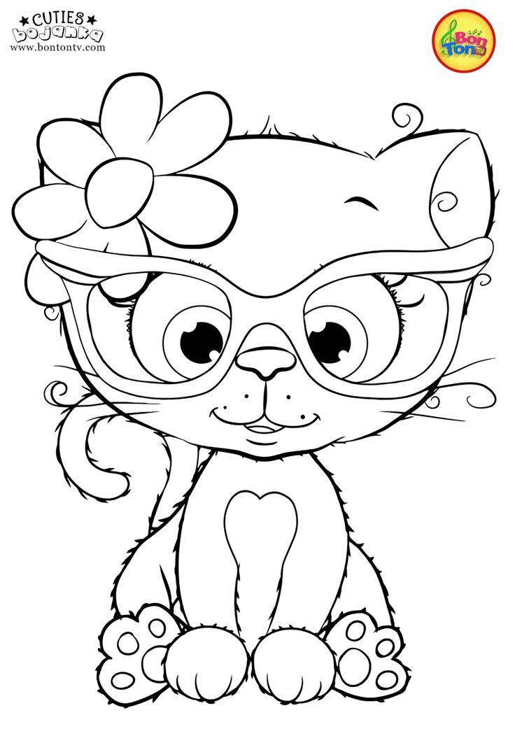 Free Animal Coloring Pages For Kids
 Cuties Coloring Pages for Kids Free Preschool Printables