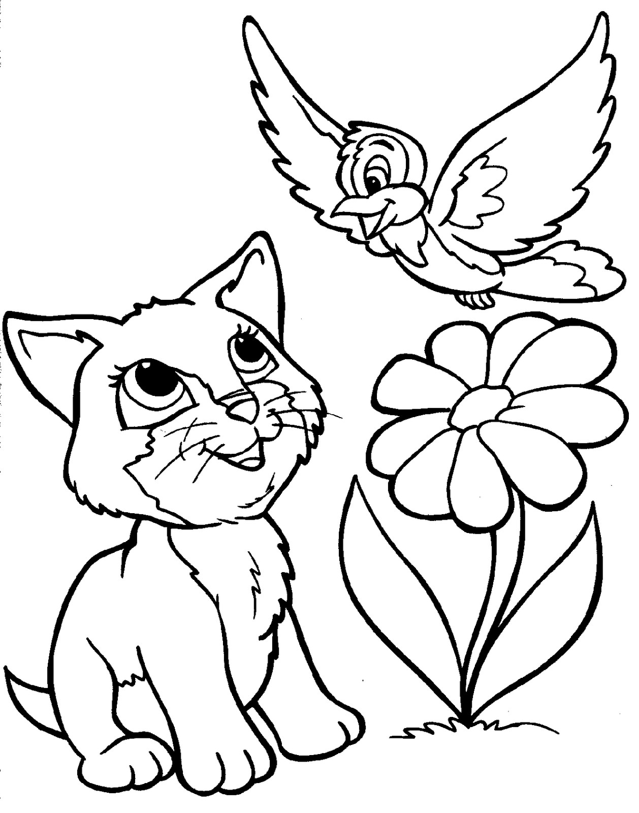 Free Animal Coloring Pages For Kids
 10 Cute Animals Coloring Pages