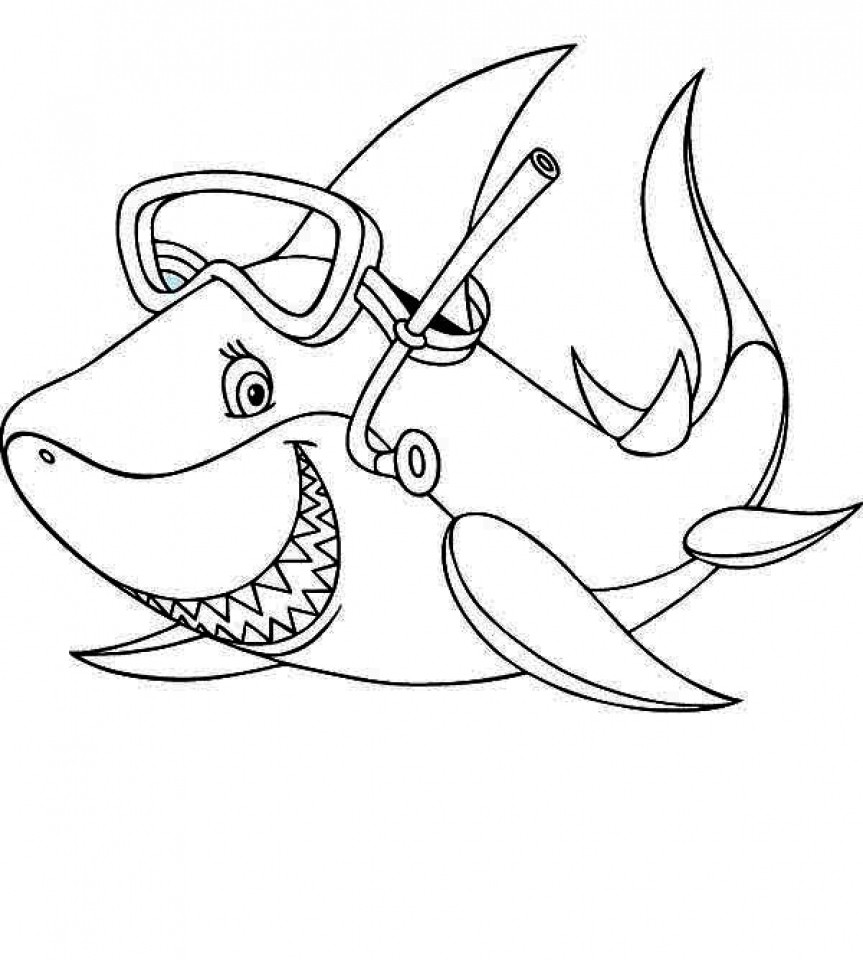 Free Baby Shark Coloring Pages
 Get This Baby Shark Coloring Pages