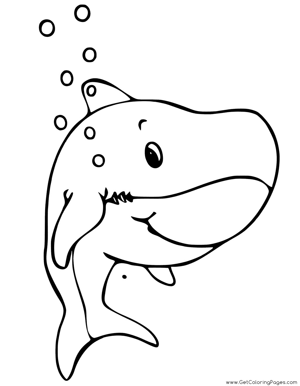 Free Baby Shark Coloring Pages
 Baby Shark Coloring Pages at GetColorings