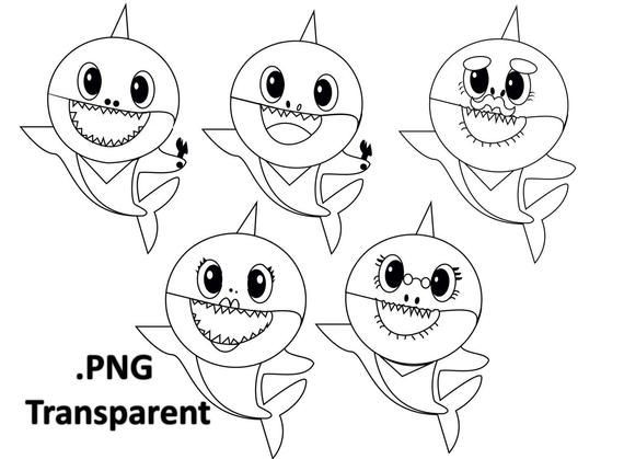 Free Baby Shark Coloring Pages
 Baby Shark outline Use the printable outline for crafts