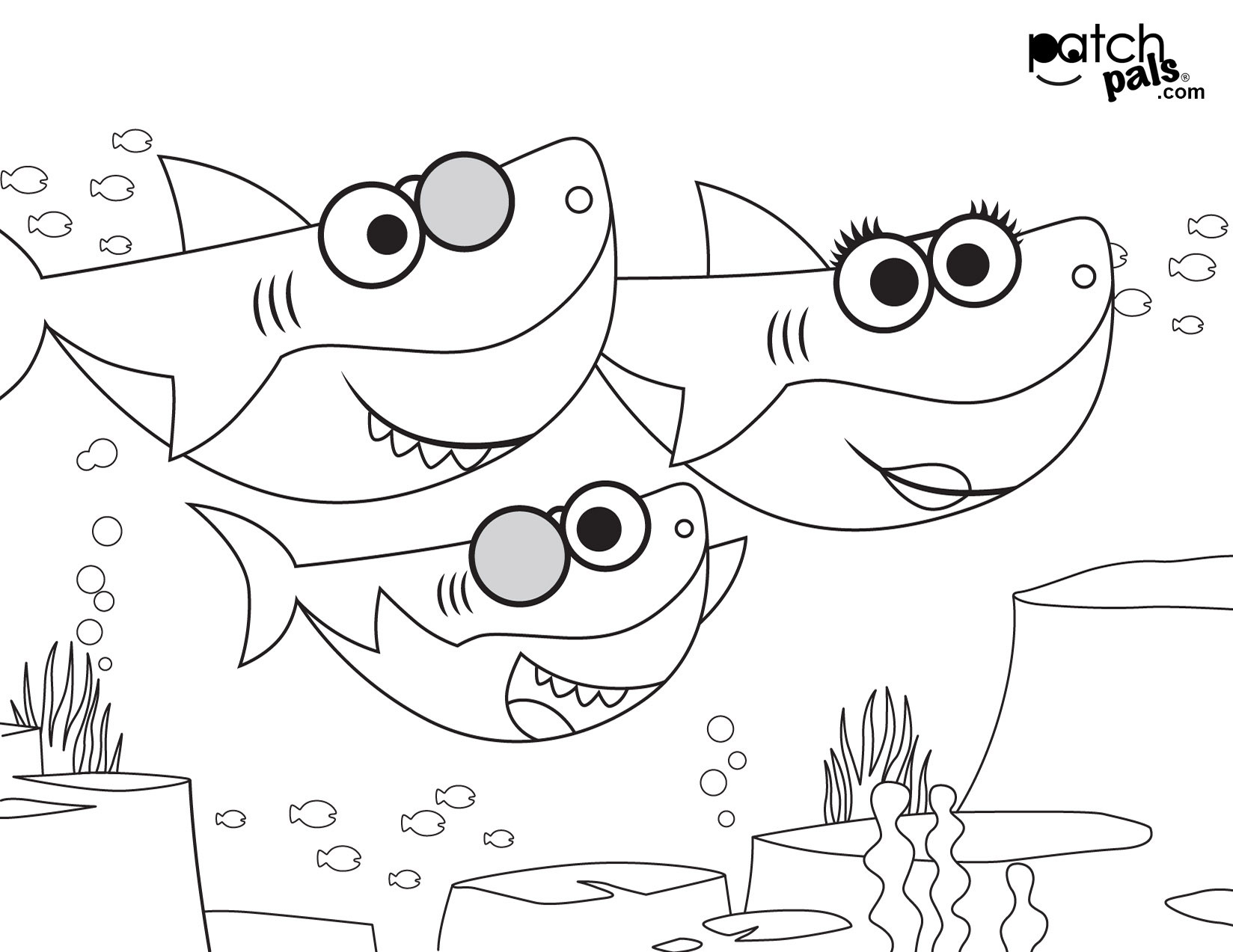 Free Baby Shark Coloring Pages
 Amazing Baby Shark Pages Coloring Pages Otvod