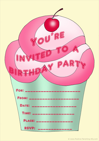 Free Birthday Invitation Printables
 Free Birthday Party Invites for Kids in High Print Quality
