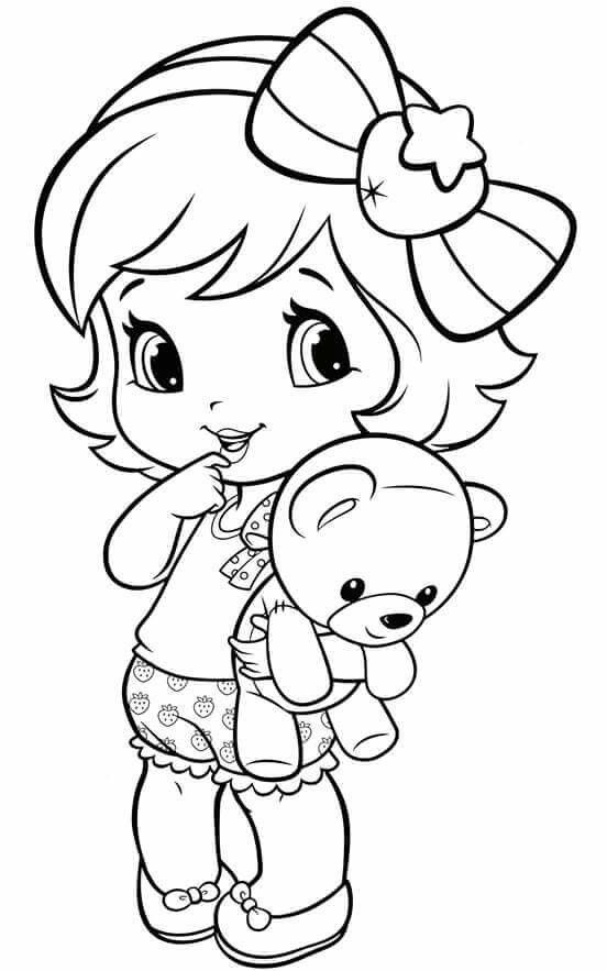 Free Coloring Books For Girls
 Coloring Pages Little Girl