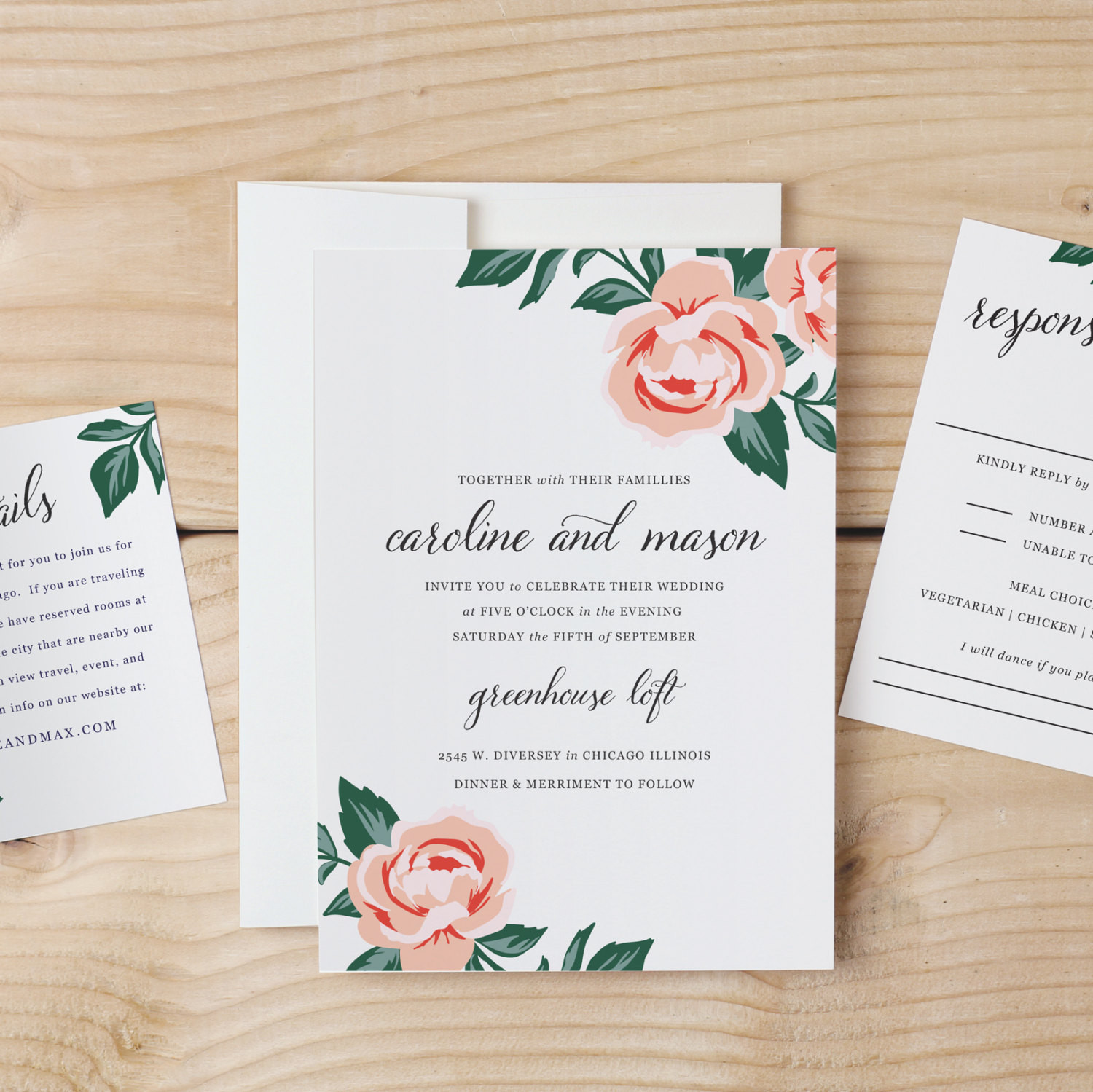 Free DIY Wedding Invitation Templates
 DIY Wedding Invitation Template Colorful Floral Word or