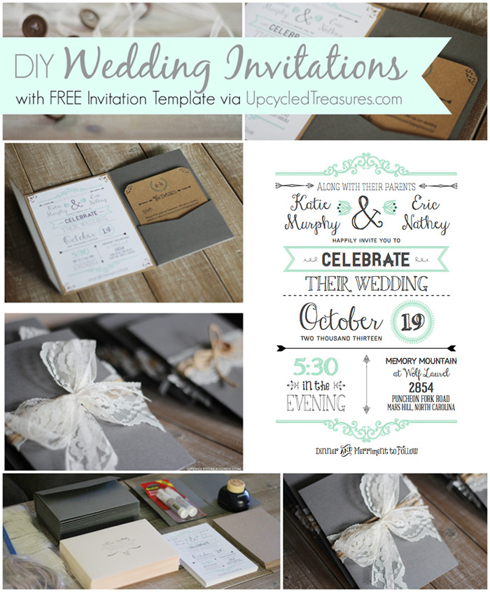 Free DIY Wedding Invitation Templates
 10 Free Wedding Printables for the Crafty Bride – Party In
