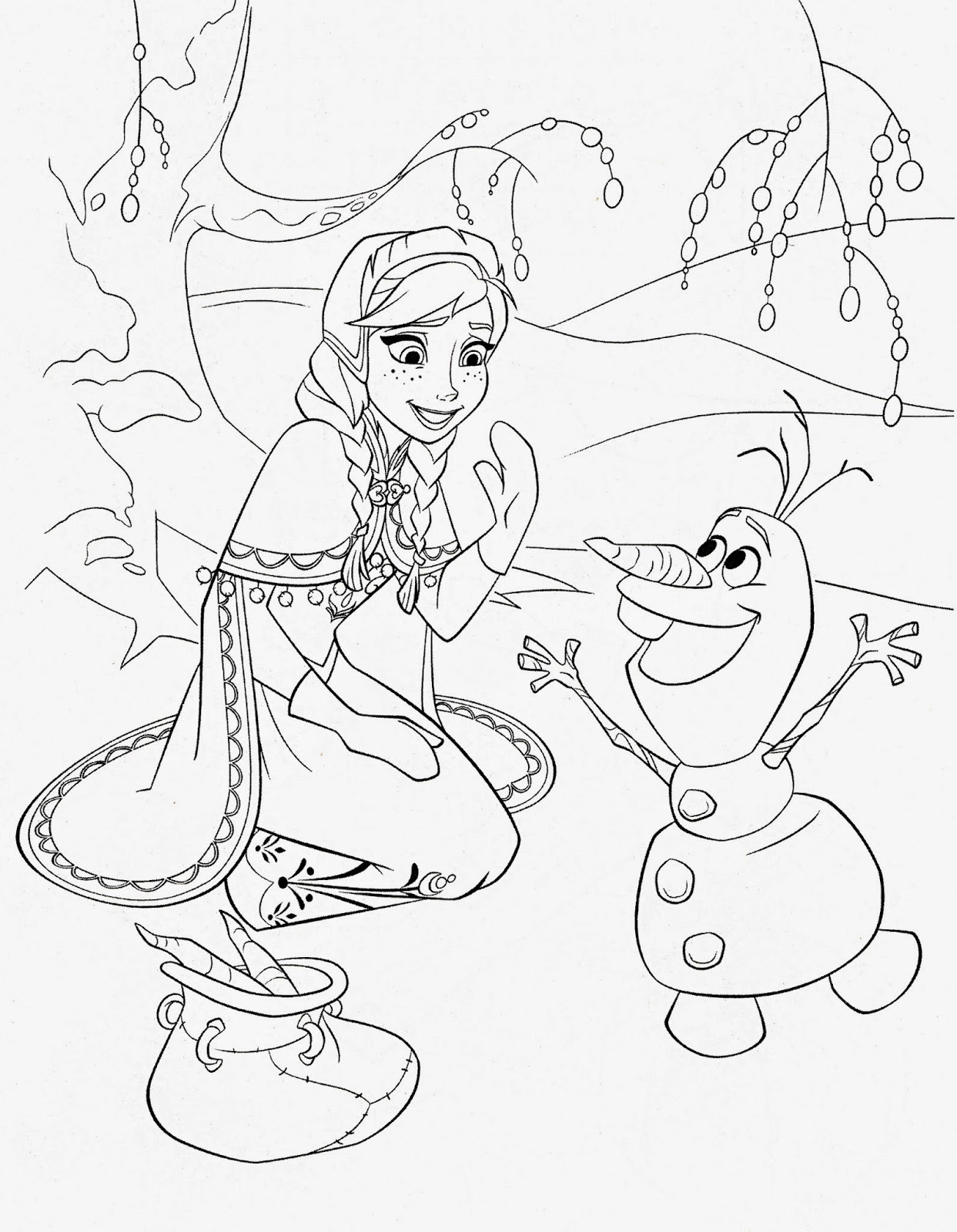 Free Frozen Printable Coloring Pages
 FUN & LEARN Free worksheets for kid Frozen Disney